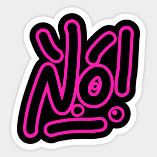 Say No! Sticker